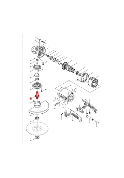 Makita MGA900 Mil Ürün Kodu 158209-9