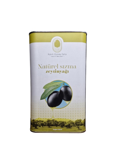 Katırlı Köyü Natürel Sızma Zeytinyağı 3 Litre - Soğuk Sıkım