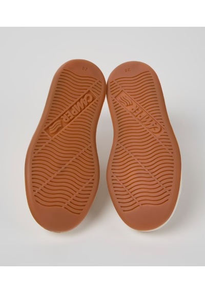 Camper Runner Four Kids Çocuklar İçin Beyaz Deri Spor Ayakkabılar .