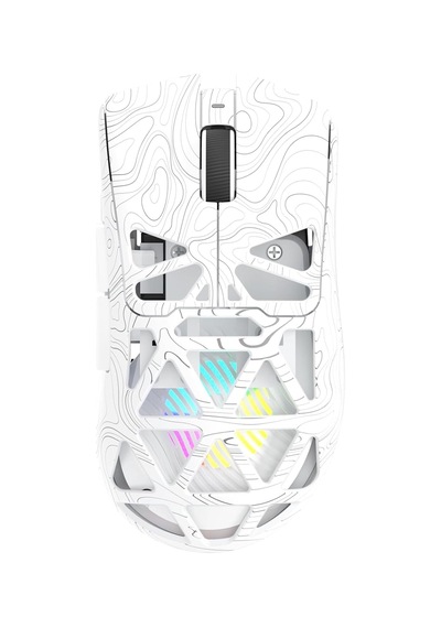 Sc620 Paw3311 Sensör 12000 Dpı 1000hz Kablolu Ve Kablosuz Gaming Oyuncu Mouse Desenli Beyaz