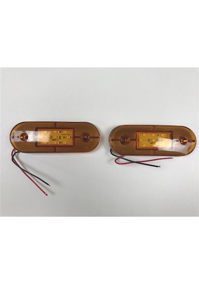Replax Sarı Kasa Lamba 24V Sallamalı 6 Ledli Dorse Lambası TAS24VSD