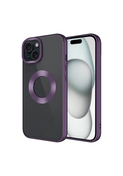 Apple iPhone Uyumlu 15 Kılıf Kamera Lens Korumalı Logo Gösteren İnce Hafif Pazarplus Altın