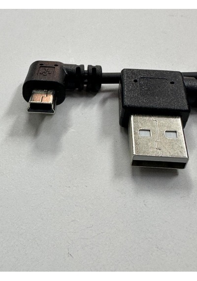 90 Derece 5 Pin Spiral Kablo 90 Derece Mini Usb Spiral Kablo 1 Metre