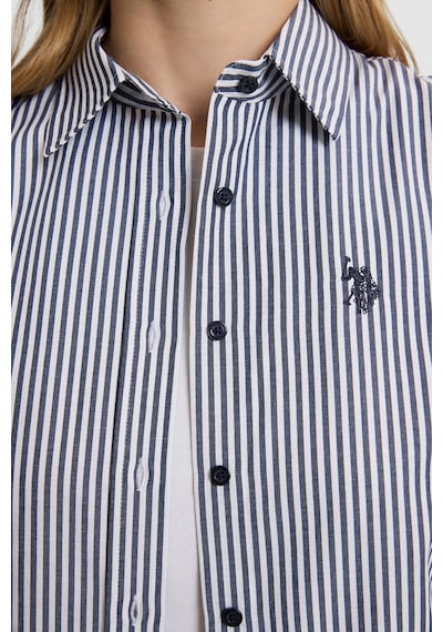 U.S. Polo Assn. Kadın Lacivert Uzun Kollu Gömlek 50332398-vr033