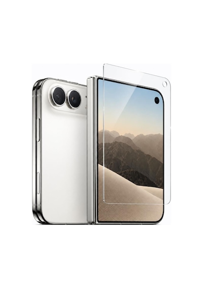 Apple İphone Duo İle Uyumlu Dış Ekran Koruyucu 5.4 İnç A3720 9H Nano Esnek Cam