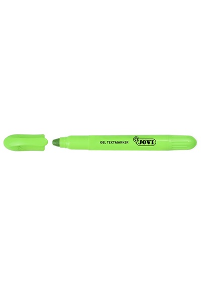 Jovı 1818 Jel Stik Fosforlu Kalem Yeşil - 12'li Kutu Beyaz