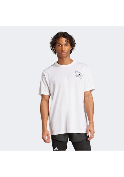 Adidas Running Chase The Runners High Graphic Erkek Beyaz Koşu T-shirt Jy8629