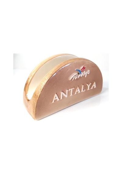 Otantik Peçetelik Antalya Kemer Temalı Seramik Peçetelik 10899