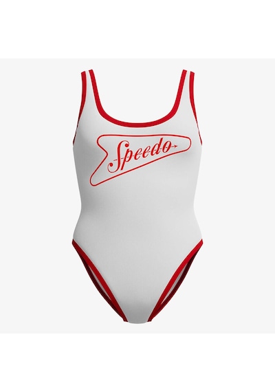 Speedo Solid Bound Kadın Beyaz Mayo 005050003