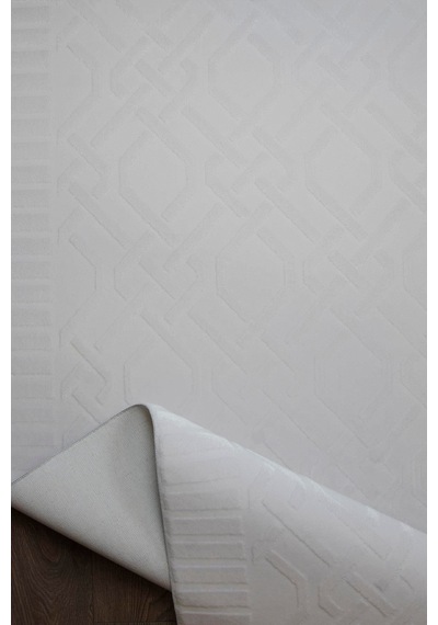 Kashe Halı Bella 4496 Krem Salon Halısı Oturma Odası Halısı Koridor Halısı Mutfak Halısı Modern Makine Halısı Ekru - Krem