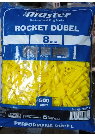 Master Performans Roket Dubel 8 Mm 500 Lü Paket
