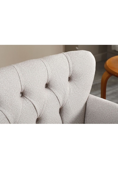 Garden House Tekli Berjer Bukle Kumaş Krem Ahşap Ceviz Ayak Çay Seti Koltuk Takımı Ofis Koltuk Takımı Krem Garden House Tekli Berjer Bukle Kumaş Krem Ahşap Ceviz Ayak Çay Seti Koltuk Takımı Ofis Koltuk Takımı Krem