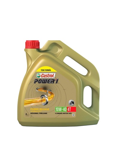 Castrol Power 1 4T 10W-40 4 L 4 Zamanlı Motosiklet Motor Yağı