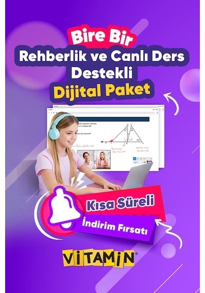 8. Sınıf LGS 2027 Sınava Hazırlık Seti (Sadece Dijital Lisans) 8. Sınıf LGS Tüm Dersler 8.000 Soru 10 Online Deneme Sınavı 30 Canlı Özel Ders + Birebir Sınav Koçluğu