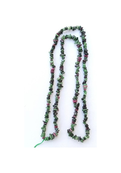 Doğal Rubyzoisit (Anyolit) Kırıktaş Dizi - 80 Cm. Yeşil