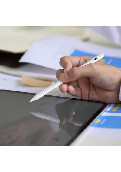 Bluetooth Stylus Pen Manyetik Çekim Destekli Apple Uyumlu iPad, & Android Kalem
