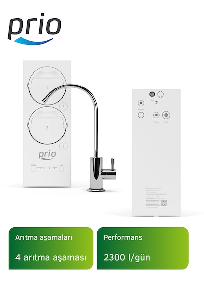 Prio Cdx600 Praktic Tanksız Direkt Akışlı Otomatik Yıkamalı Pompalı Su Arıtma Cihazı 600 Gpd Direk Akış