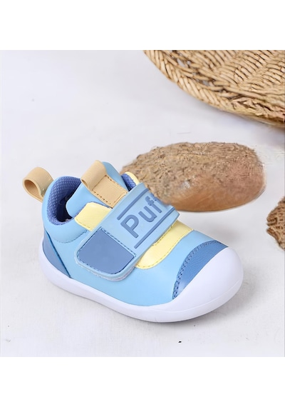 Papucumun Dünyası Ortopedik İlk Adım Bebek Ayakkabısı Çocuk Spor Babet Bebe Mavi