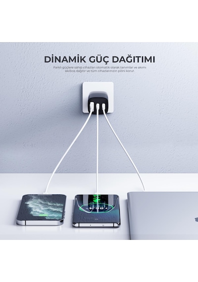 Havit UC20 65 W Gan Teknoloji Hızlı Şarj Adaptörü