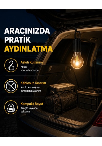 Çok Yönlü Asma Kancalı Kamp Işığı 29234032