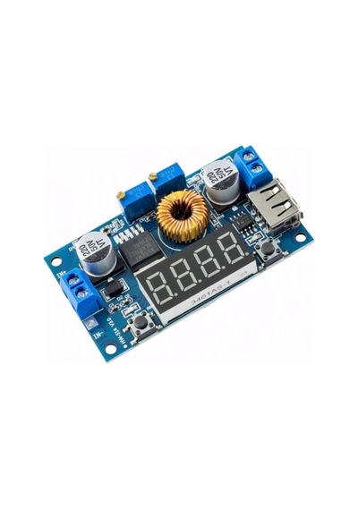 Xl4015 75w 5a Dc-dc Voltmetre Ekranlı 4digits Voltaj Düşürücü Modül