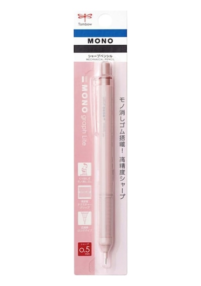 Tombow Mono Graph Lite Mekanik Kalem 0,5 Mm Gri Pembe Dpa-122g .