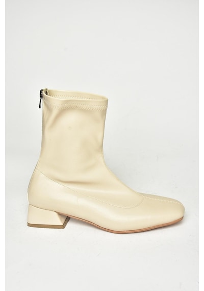 Fox Shoes T642749009 Bej Streç Kadın Bot Bej