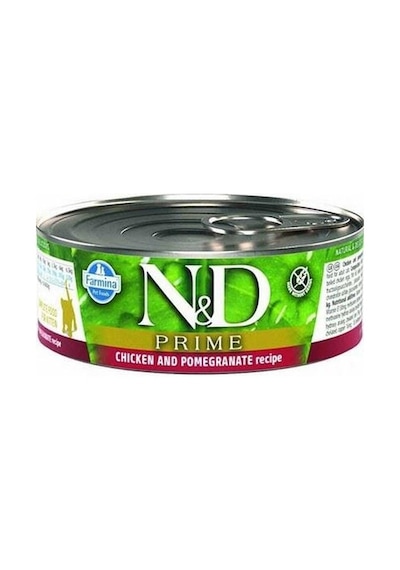 N&D Prime Tavuk ve Narlı Yavru Kedi Konservesi 6 x 70 G