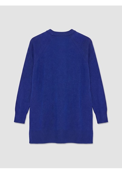 Lcw Modest Mavi Bisiklet Yaka Kadın Triko Tunik