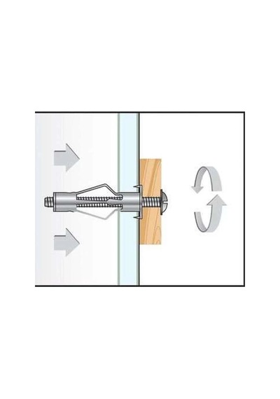 Çelik Alçıpan Boşluk Dübel Tuğla Paraşüt Duvar Bims Tuğla 4x38 Metal 5 Adet. Diğer