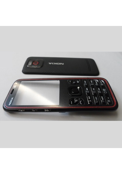 Nokia 5630 Kapak + Tuş Takımı + ön Kapak Arka Kapak  Siyah Renk