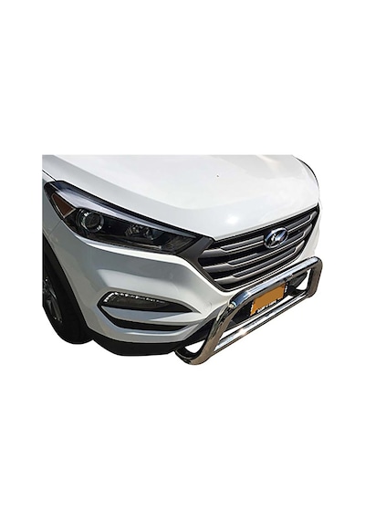 Hyundaı Tucson 2016-2021 Uyumlu - Ön Koruma - Bull Bar - Kartersiz - Alt Borulu - 60 - Barred C