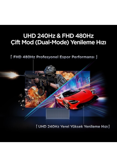 TCL 32X3A Gaming Monitörü 31.5" 0.03ms 240hz Uhd 4k Oled+ Oyuncu Monitörü B&o Ses, Dp 2.1