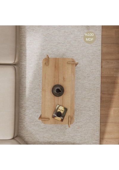 Fuji Dekoratif Orta Sehpa Meşe