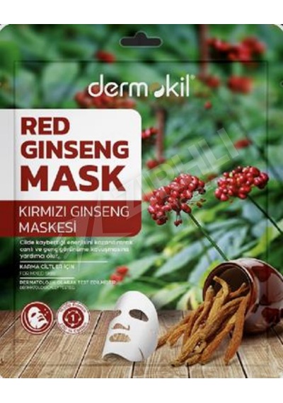 5 Adet Dermokil Kırmızı Ginseng Maske Karma Ciltler 20 Gr