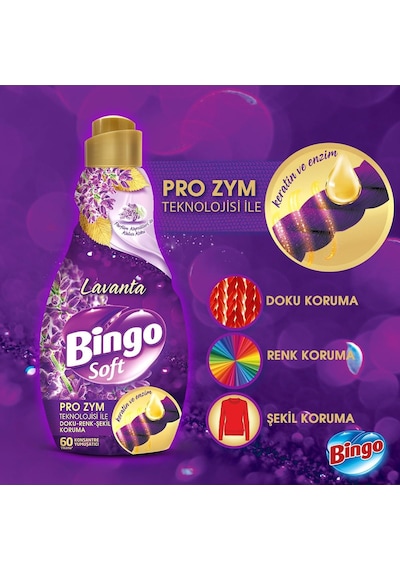 Bingo Soft Konsantre Yumuşatıcı Lavanta 1440 ML