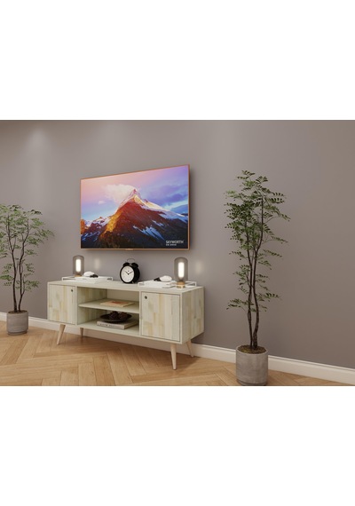 Nehir Ahşap Ladin Tv Ünitesi Nehir Ahşap Ladin Tv Ünitesi
