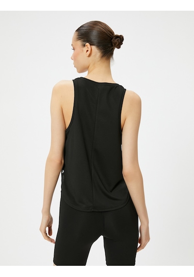 Koton Spor Basic Atlet Bisiklet Yaka Rahat Kalıp Siyah 4sak30032nk Siyah
