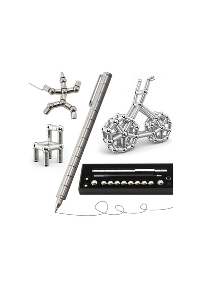 Reedark Manyetik Dönüşebilen Kalem: Zeka Ve Hayal Gücünü Geliştiren Yaratıcı Oyuncak Seti Gümüş