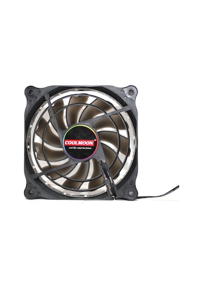 Coolmoon Rgb 12Cm Kasa Fanı 16 Milyon Renk Işıklı Rainbow Fan