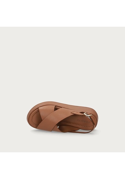 Mou Sandalet Kadın 04m4 Frau Leather Platform Sandals Bej
