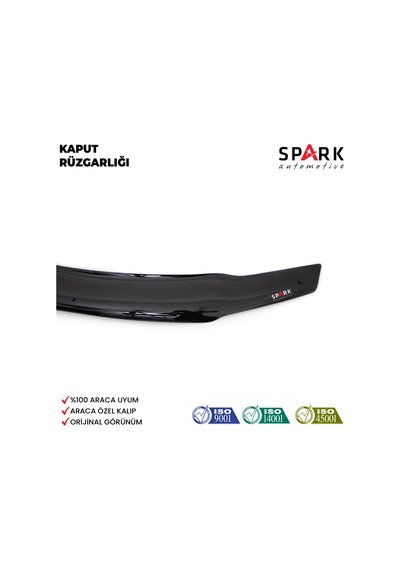 Fiat Palio 2006-2012 Yıl Aralığı Uyumlu Kaput Rüzgarlığı 4mm Siyah