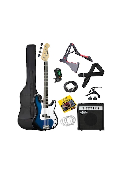 Midex Cbg-460bl 46 İnç 4/4 Yetişkin Amfili Bas Gitar Seti Blue