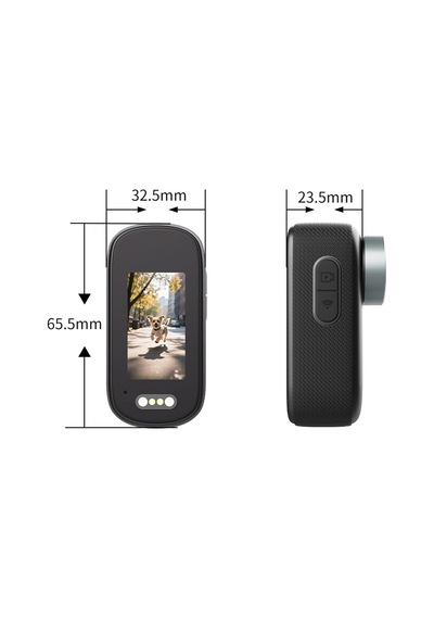Mini 4k Ultra Hd Wi-fi Aksiyon Kamerası Ip65 Su Dayanıklı, Geniş Açı - Yedek Aparatlar