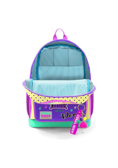 Coral High Kids Sarı Pembe Sevimli Köpek Desenli Okul Çantası 23752