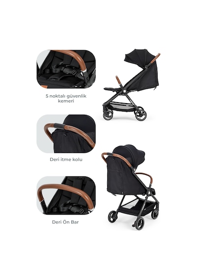 Kanz Instreet Autofold Katlanabilir Kabin Boy Travel Sistem Bebek Arabası
