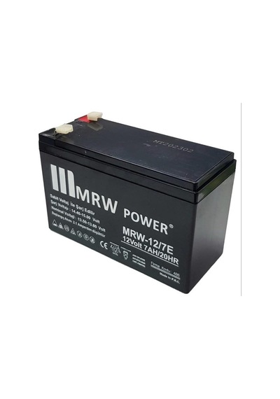 Mervesan 12volt 7amper Akü Siyah