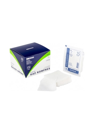 Kuteks Gaz Kompres 7.5Cm X 7.5Cm 4 Kat (4X25 Adet) 100'Lü