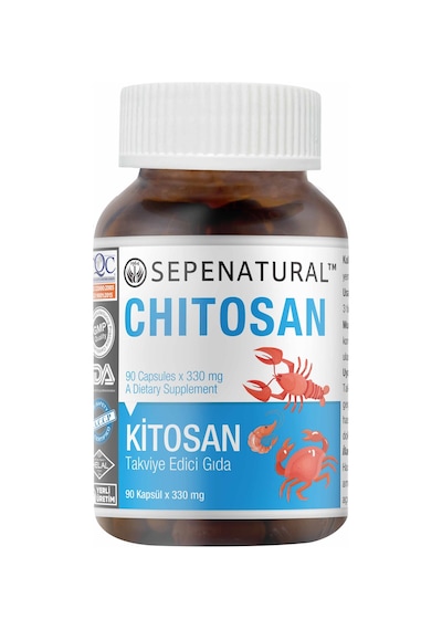 Sepe Natural Chitosan Kitosan 90 Kapsül x 330 mg Çitosan
