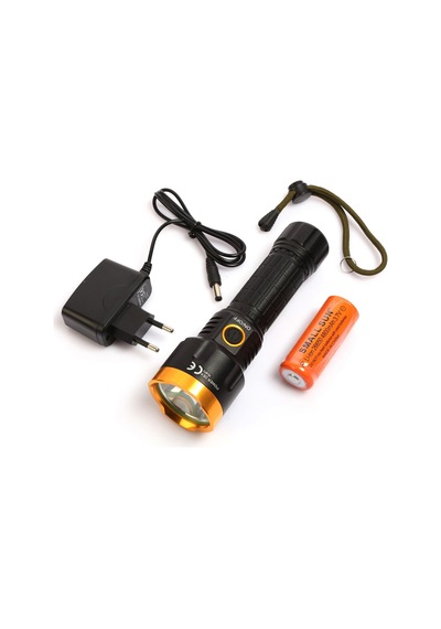 Powerdex Pd-6572 Enerji Tasarruflu Şarjlı Waterprof El Feneri Siyah